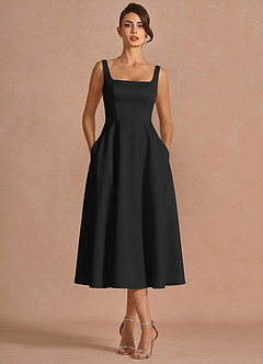Brynn Black Midi Dress image3