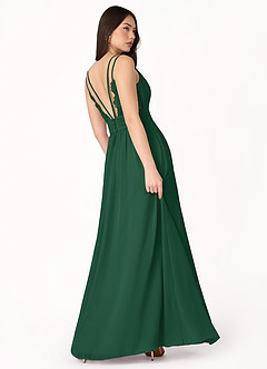 April Emerald Green V Neck Maxi Dress image5