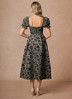 Amy Black Midi Dress image2