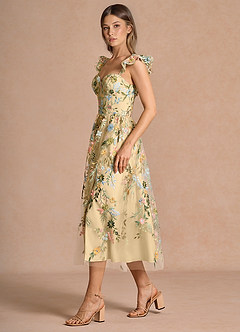 Denisse Lemon Multi Midi Dress image5
