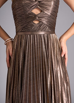 Vestido Bronce Largo Eileen image3