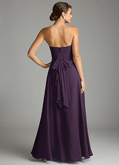 Azazie Tamira Suknie dla druhen Linia A Pofałdowany Szyfon Do ziemi Sukienka image4