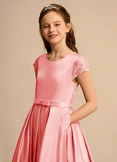 Azazie Bunny Junior Formal Flower Girl Klänningar Klä Balklänning i Spets image4