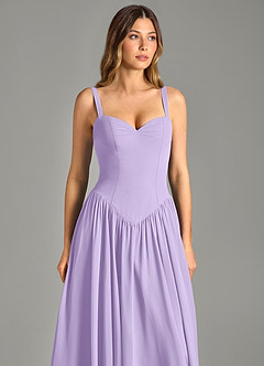 Azazie Evadina Suknie dla druhen Linia A Gorset Szyfon Do ziemi Sukienka image6