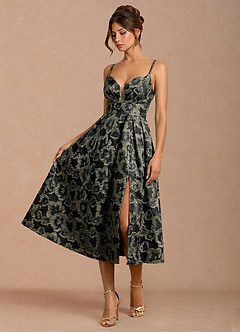 Vestido Negro Midi Corisande image3