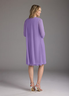 Azazie Sunny Mother of the Bride Dresses Tahiti A-Line Pleated Mesh Dress image4