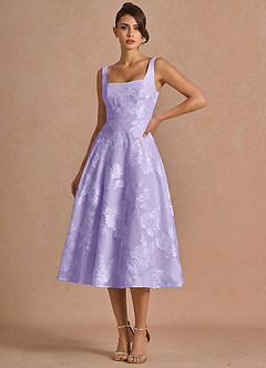 Brynn Pale Purple Midi Dress image4