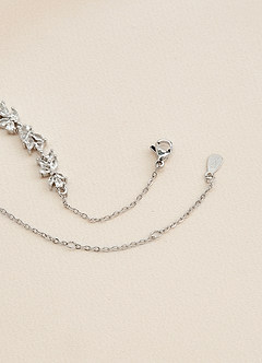 front Crystal Wisteria Chain Bracelet