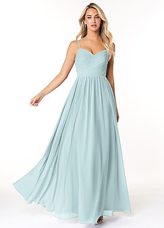 Azazie Lisbon Final Sale Mist A-Line Sweetheart Neckline Chiffon Dress image3