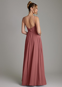 Azazie Elita Bridesmaid Dresses Amethyst A-Line Pleated Chiffon Dress image7