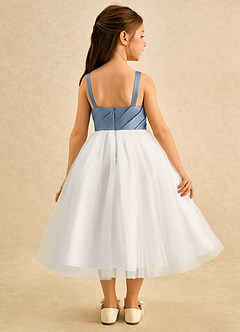 Azazie Tulla Flower Girl Klänningar Klä Balklänning i Tyll Plisserad image2