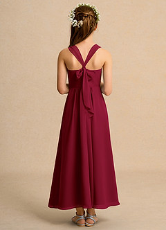 Azazie Tater Girl Flower Girl Klänningar Klä A-Line i Chiffong Plisserad image2