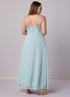 Barbie ♥ Azazie Bridesmaid Dresses Mist A-Line Pleated Chiffon Dress image11