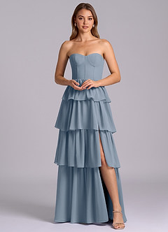Azazie Faye Bridesmaid Dresses Twilight A-Line Sweetheart Neckline Chiffon Dress image6