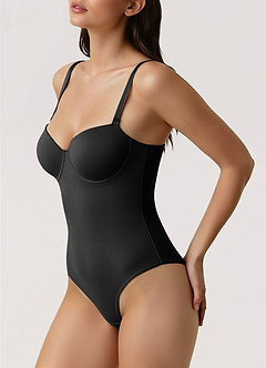 front Stropløs bodysuit med underbrystformning