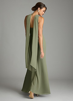 Azazie Saylor Bridesmaid Dresses Pistachio Mermaid Strapless Chiffon Dress image9