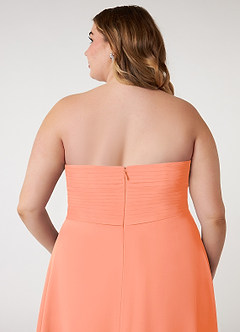 Azazie Arabella Allure Abiti da Damigella Abito Convertibile A-Line in Chiffon Scollo a Cuore Tramonto image14