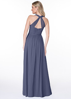 Azazie Jaclyn Bridesmaid Dresses Stormy A-Line Pleated Chiffon Dress image2