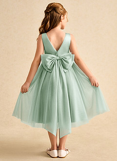 Azazie Winnie Flower Girl Dresses Agave Ball-Gown Bow Tulle Dress image1