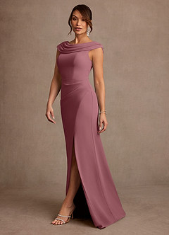 Azazie Irvine Mother of the Bride Dresses Desert Rose A-Line Pleated Chiffon Dress image1