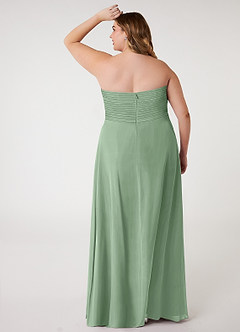 Azazie Arabella Allure At-home Try On Dresses Desert Rose A-Line Sweetheart Neckline Chiffon Convertible Dress image9