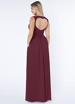 Azazie Raine Final Sale Matcha A-Line Sweetheart Ruched Chiffon Dress image4