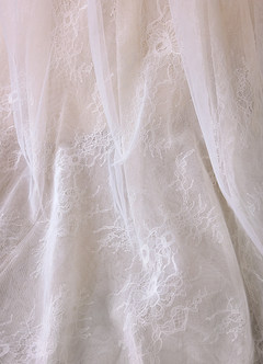Azazie Cressida Hochzeitskleider Ballkleid Spitze Tüll Kleid Diamantweiß Champagner image10