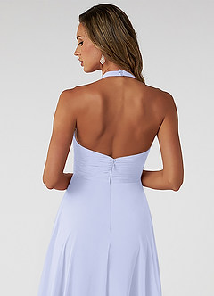 Azazie Tessie Bridesmaid Dresses Lavender A-Line Pleated Chiffon Dress image4