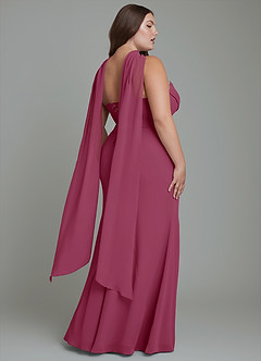 Azazie Sorrel Bridesmaid Dresses Mulberry Mermaid Corset Chiffon Dress image15