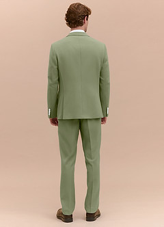 front James Pistachio Structured Stretch Suit