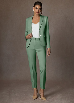 front Whitney Matcha Blazer elasticizzato strutturato