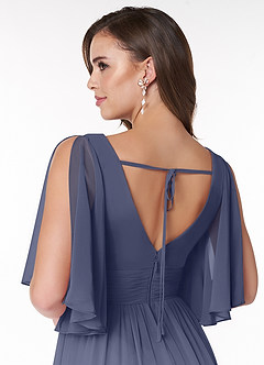 Azazie Temeka Bridesmaid Dresses Stormy A-Line Ruched Chiffon Dress image5