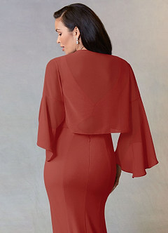 front Azazie Birdy Chiffon Wrap