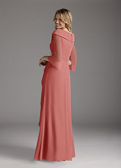 Azazie Jaycee Abiti per la Madre della Sposa Abito A-Line in Chiffon Rosa Antica image2