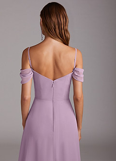 Azazie Marley Bridesmaid Dresses Wisteria A-Line Off the Shoulder Chiffon Convertible Dress image9