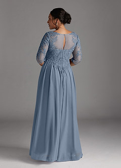 Azazie Harriet Mother of the Bride Dresses Twilight A-Line Scoop lace Mesh Dress image11