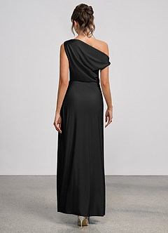 Elowen Black Stretch Knit Maxi Dress image5