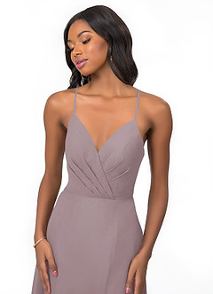 Azazie Everleigh Bridesmaid Dresses Dusk A-Line Sweetheart Pleated Chiffon Dress image7