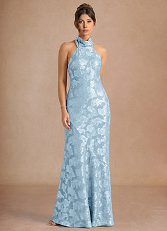 Abito Lungo Blu Polvere Dillon image6