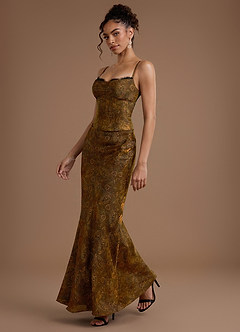 Robe Longue Mocha Paisley Reya image4