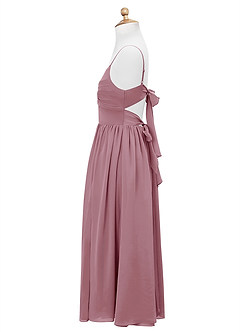 Azazie Zeya Junior Vintage Mauve A-Line Chiffon Dress image9