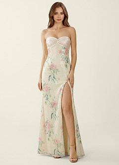 Serafina White Sequins Corset Mermaid Prom Dress image1