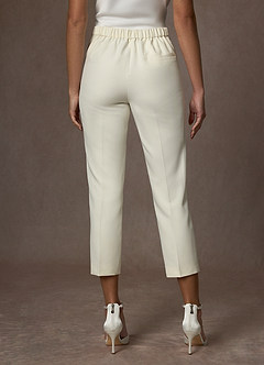 front Charlotte Elfenbein Elegante Anzughose