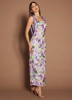 Sheryl Lilac Multi Maxi Dress image5