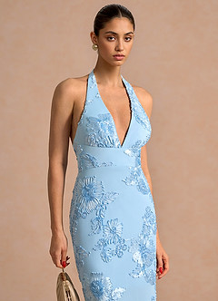 Robe Maxi Bleu Ciel Cipriana image5