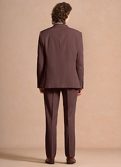 front James Espresso Structured Stretch Suit