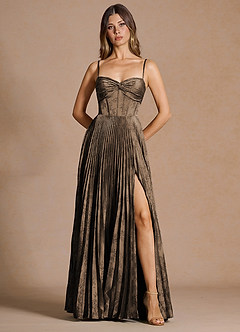 Vesper Coffee Brown Maxi Dress image3