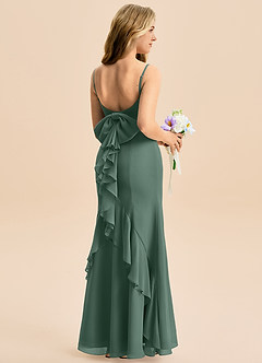 Azazie Lioren Junior Robe Sirène en Mousseline de soie Arc Mousse De Mer image1