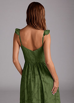 Denisse Olive Corset Maxi Dress image6