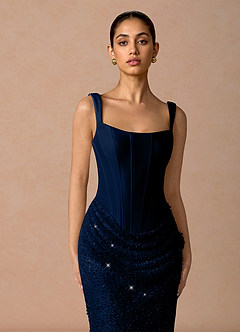 Niamh Maxi Klänning Marin image4